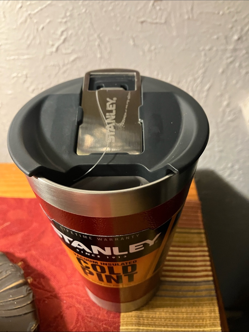 Stanley Red Vacuum Insulated Cold Pint Tumbler - Picture 5 of 7